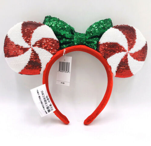 Candy Cane Cutie Lollipop Disney Parks Sequins Minnie Ears Headband